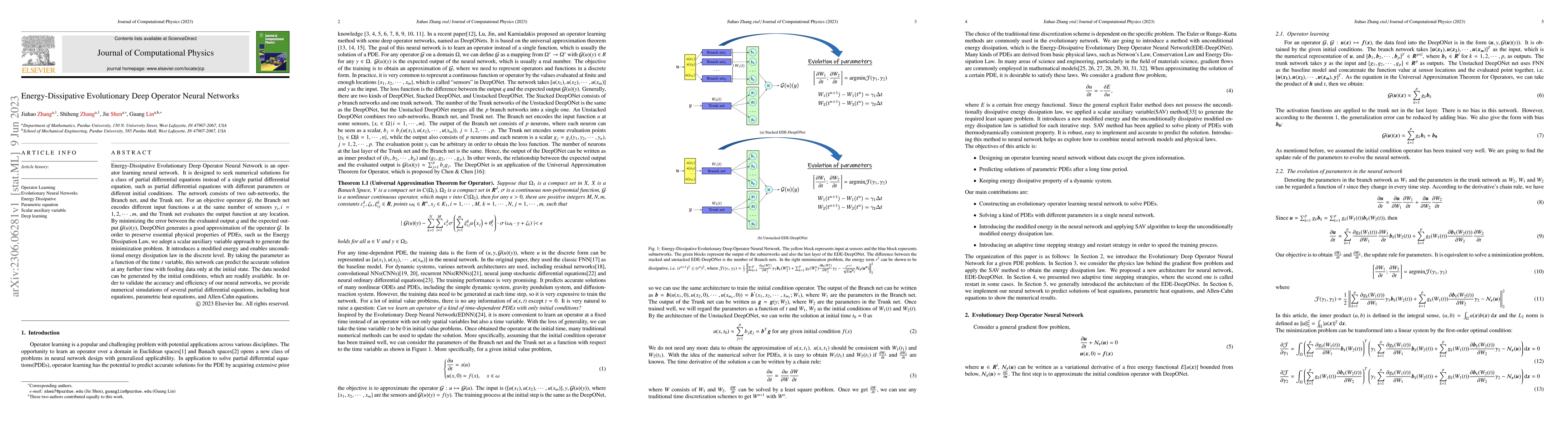 Thumbnail for Energy-Dissipative Evolutionary Deep Operator Neural Networks