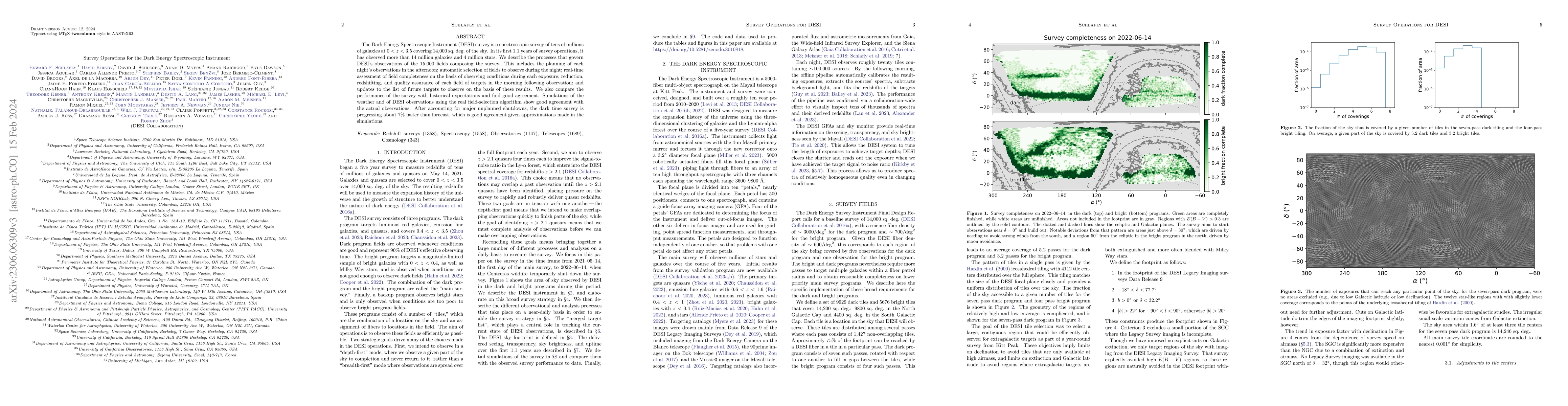 Thumbnail for Survey Operations for the Dark Energy Spectroscopic Instrument