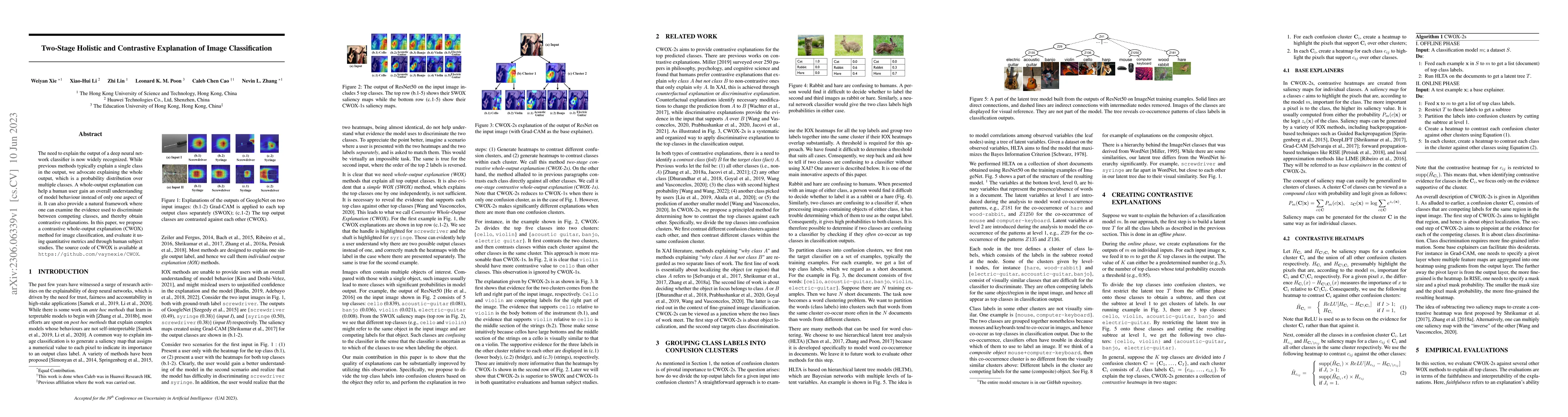 Thumbnail for Two-Stage Holistic and Contrastive Explanation of Image Classification