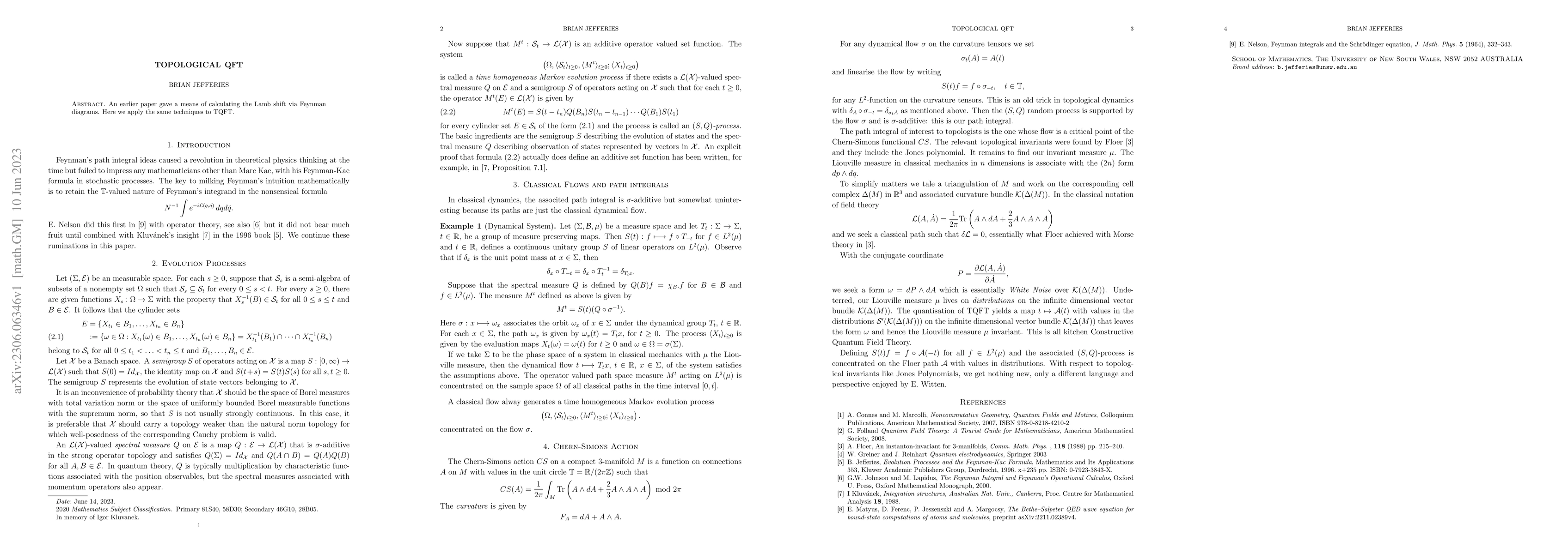 Thumbnail for Topological QFT