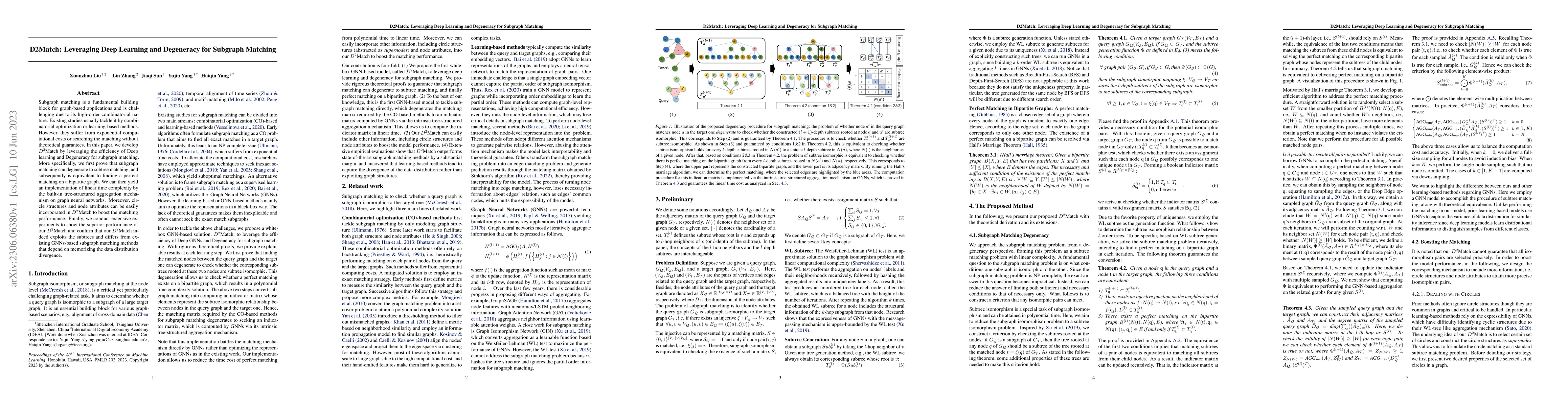 Thumbnail for D2Match: Leveraging Deep Learning and Degeneracy for Subgraph Matching