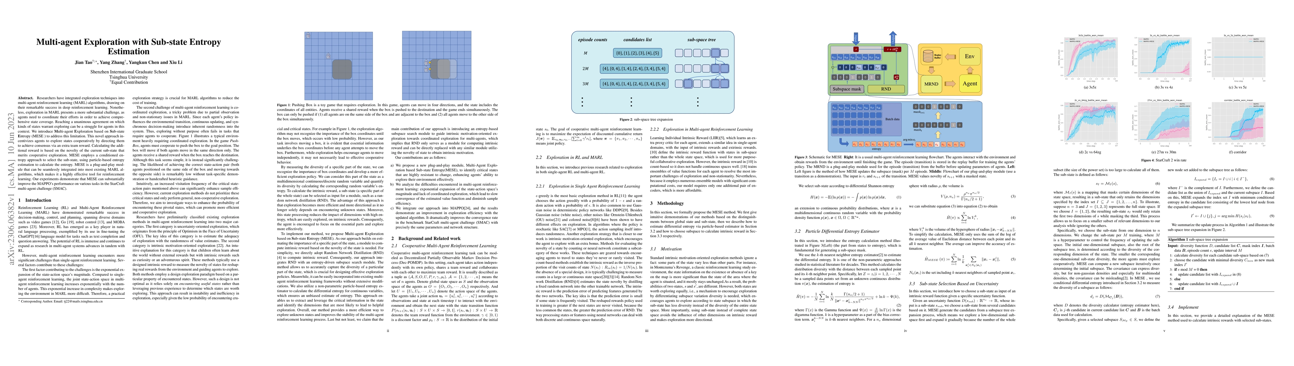 Thumbnail for Multi-agent Exploration with Sub-state Entropy Estimation