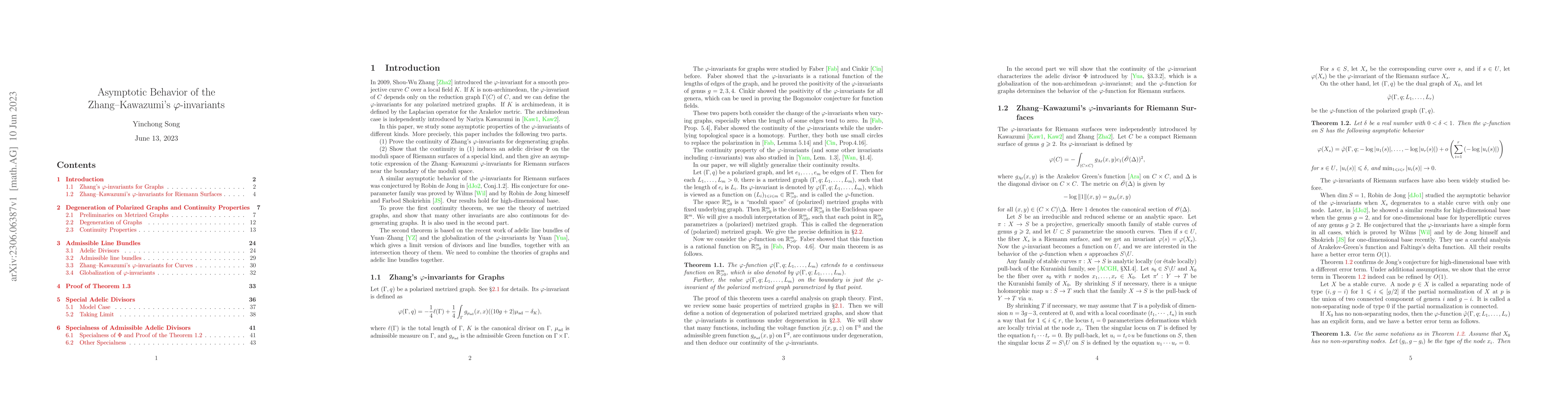 Thumbnail for Asymptotic Behavior of the Zhang--Kawazumi's phi-invariant