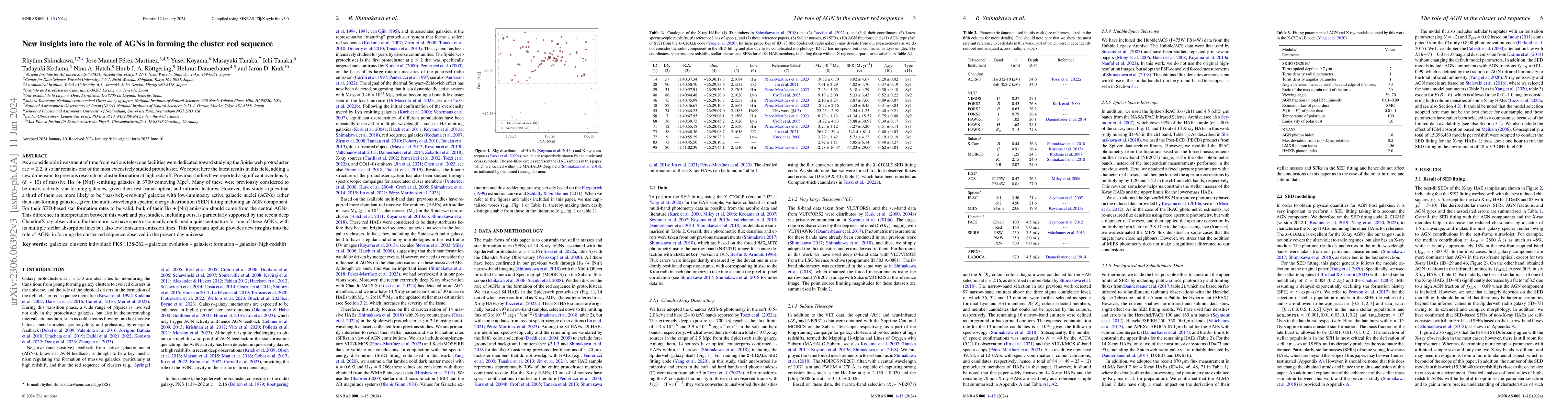 Thumbnail for New insights into the role of AGNs in forming the cluster red sequence