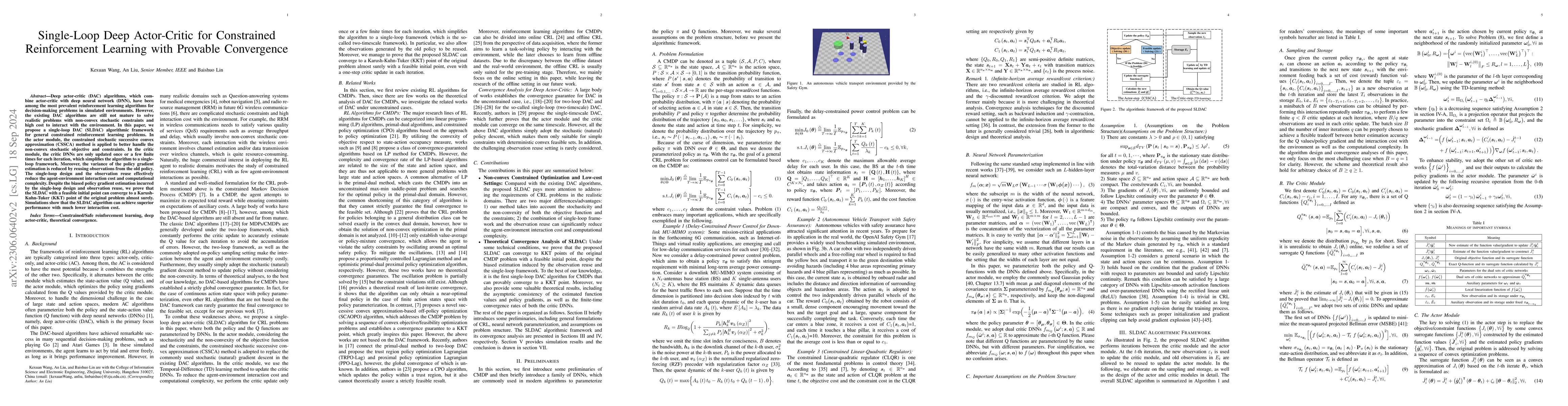 Thumbnail for A Single-Loop Deep Actor-Critic Algorithm for Constrained Reinforcement
  Learning with Provable Convergence