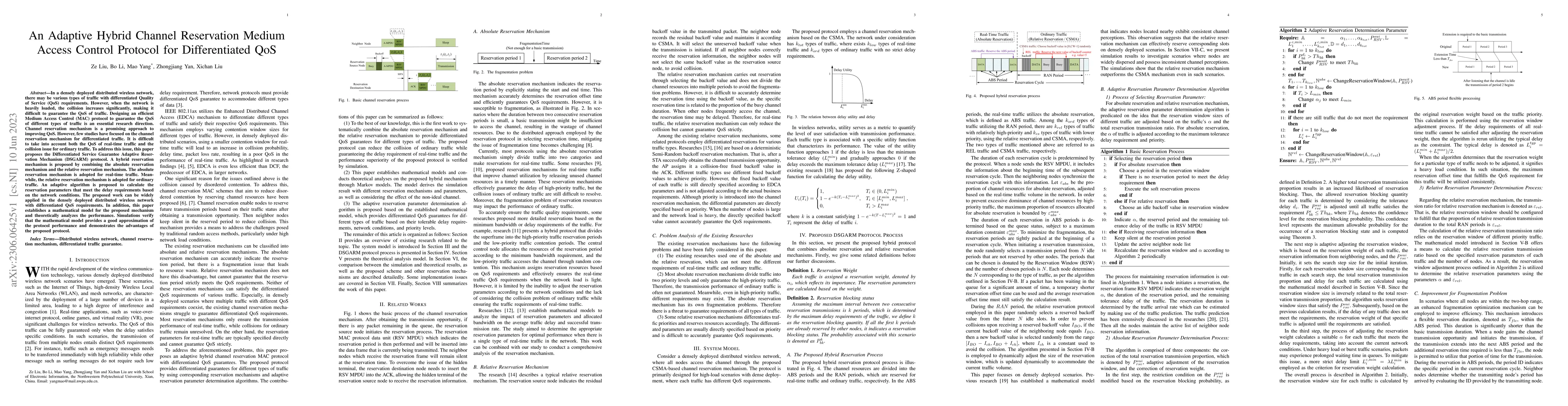Thumbnail for An Adaptive Hybrid Channel Reservation Medium Access Control Protocol
  for Differentiated QoS