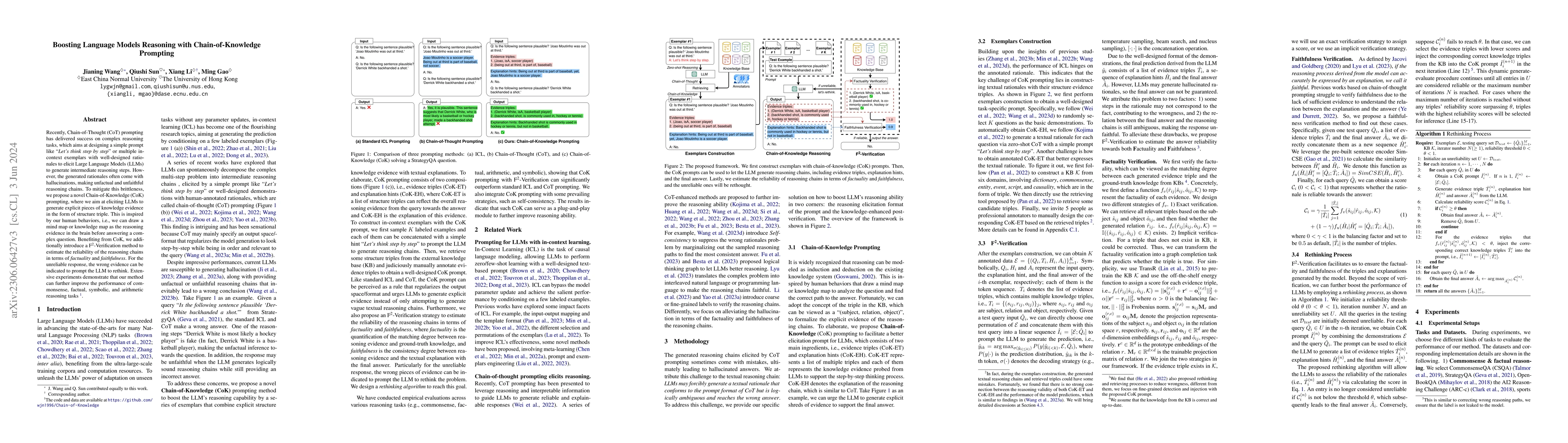 Thumbnail for Boosting Language Models Reasoning with Chain-of-Knowledge Prompting
