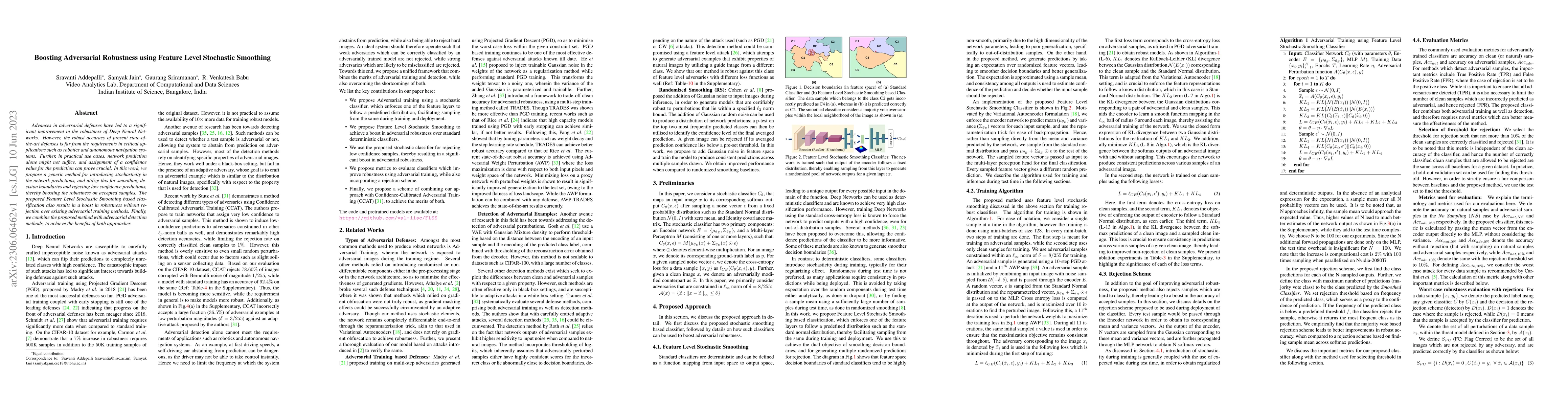 Thumbnail for Boosting Adversarial Robustness using Feature Level Stochastic Smoothing