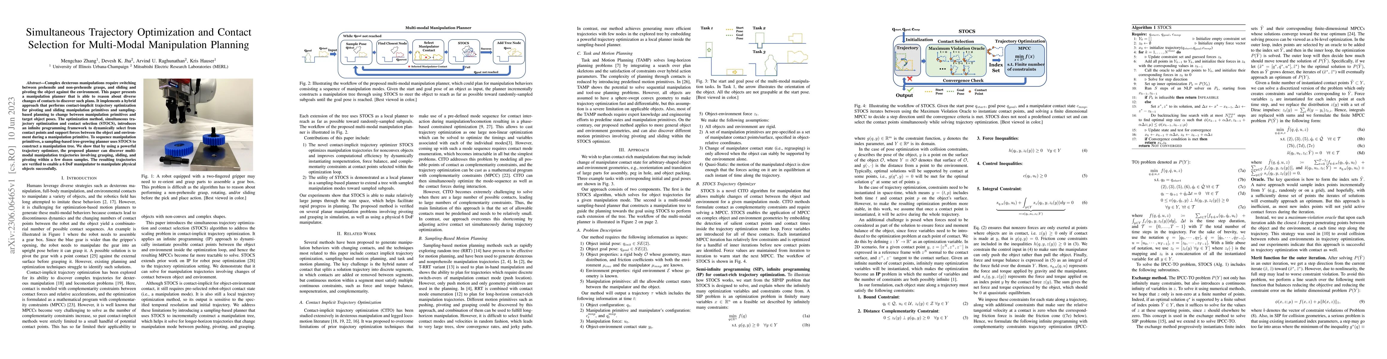 Thumbnail for Simultaneous Trajectory Optimization and Contact Selection for
  Multi-Modal Manipulation Planning