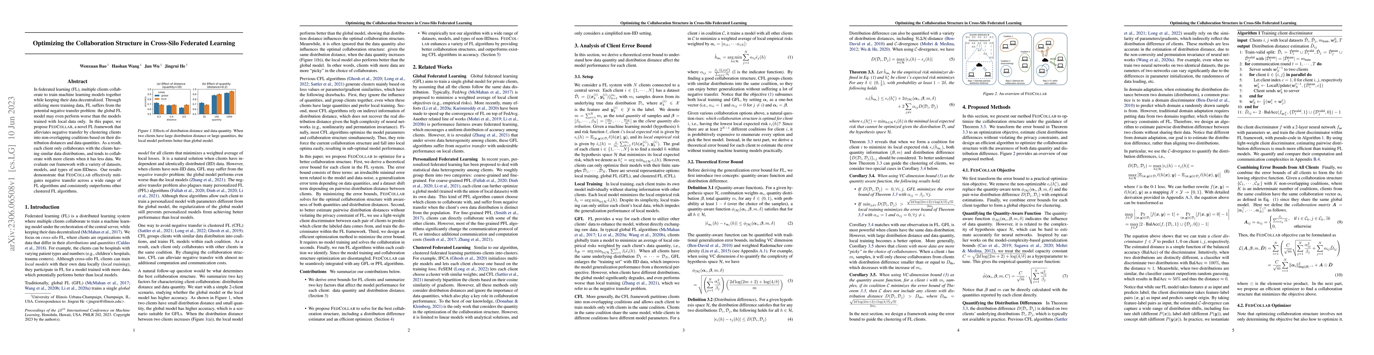 Thumbnail for Optimizing the Collaboration Structure in Cross-Silo Federated Learning