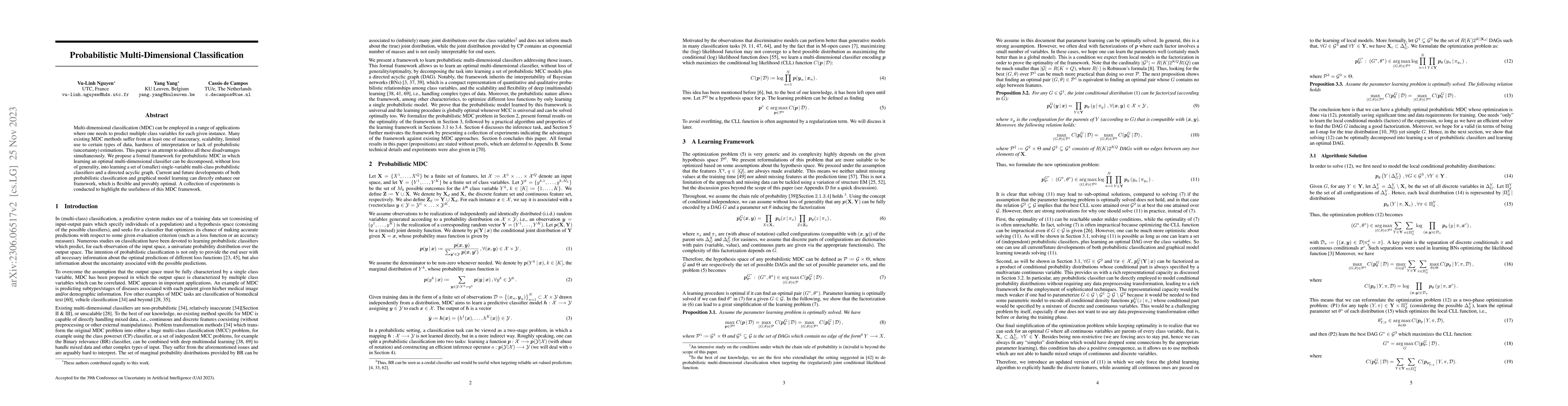 Thumbnail for Probabilistic Multi-Dimensional Classification