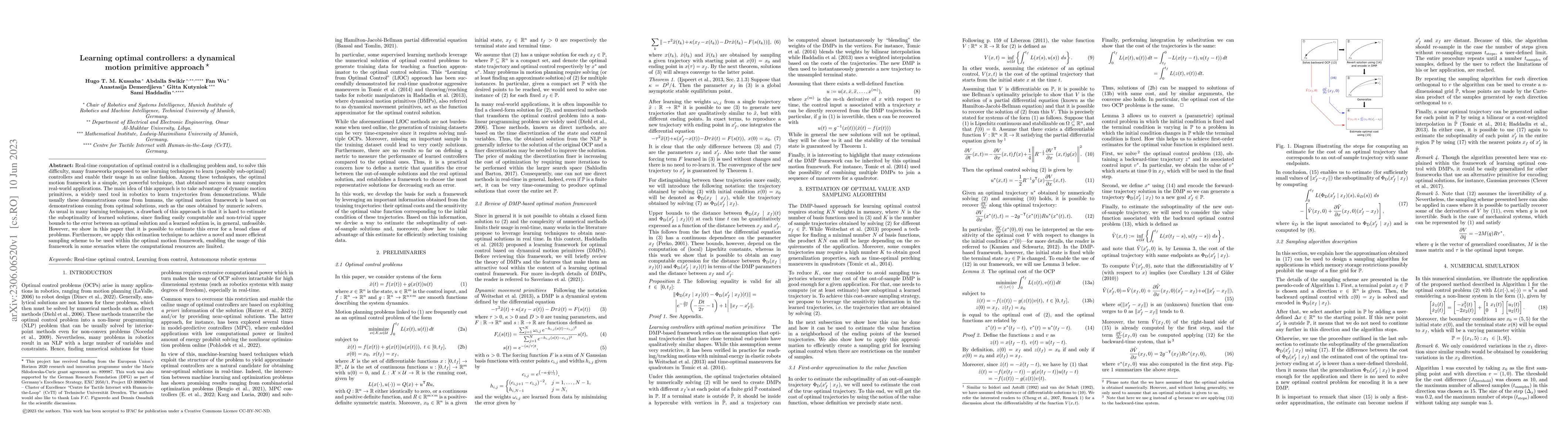Thumbnail for Learning optimal controllers: a dynamical motion primitive approach