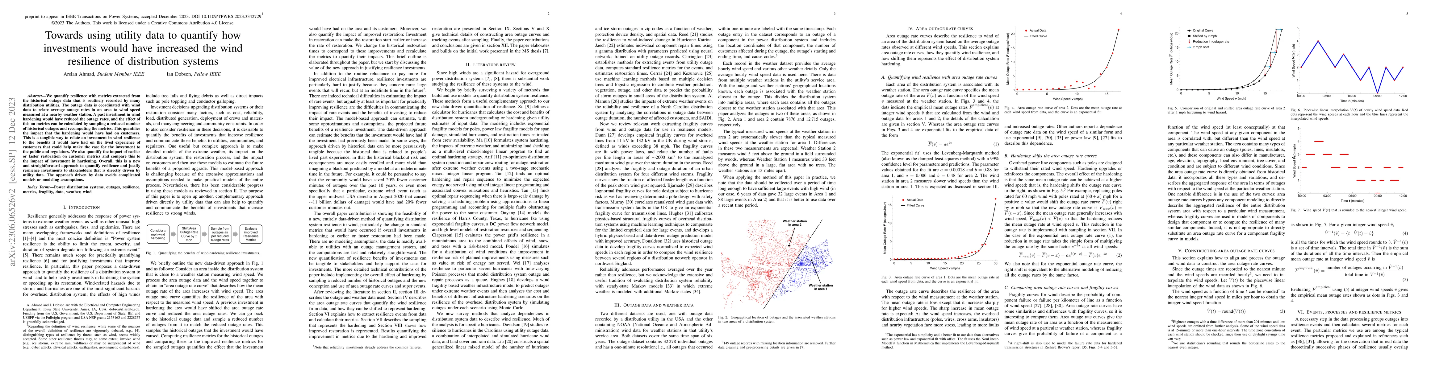 Thumbnail for Towards using utility data to quantify how investments would have
  increased the wind resilience of distribution systems