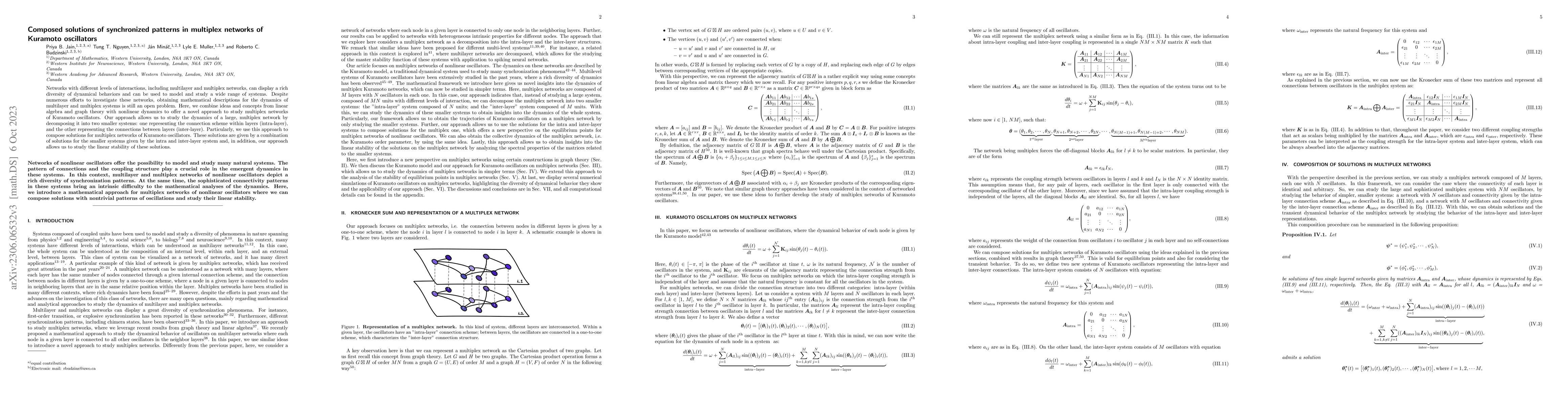 Thumbnail for Composed solutions of synchronized patterns in multiplex networks of
  Kuramoto oscillators