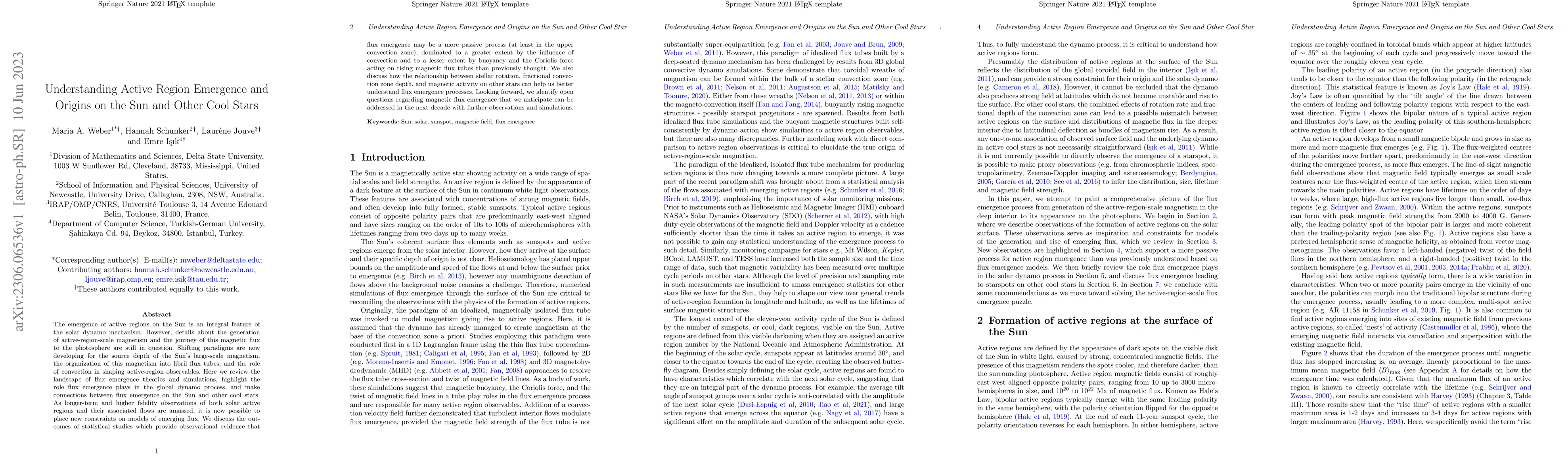 Thumbnail for Understanding Active Region Emergence and Origins on the Sun and Other
  Cool Stars