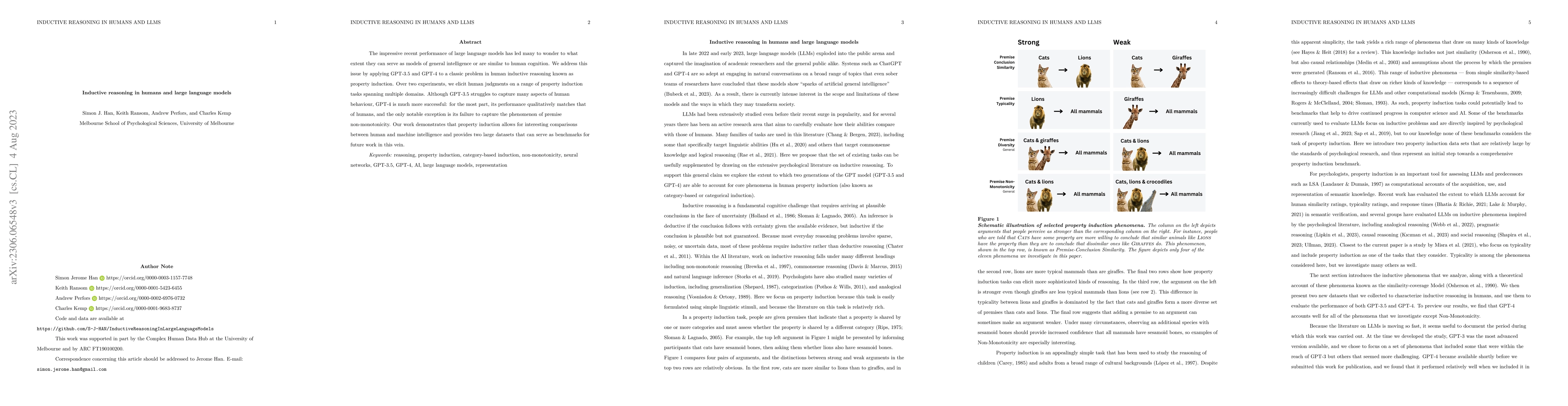 Thumbnail for Inductive reasoning in humans and large language models