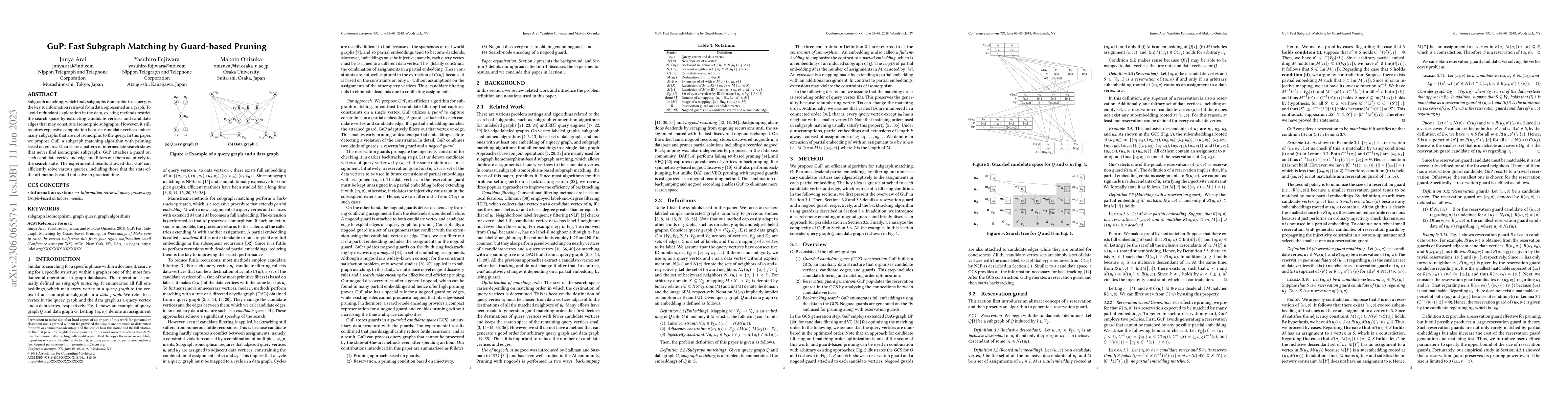 Thumbnail for GuP: Fast Subgraph Matching by Guard-based Pruning