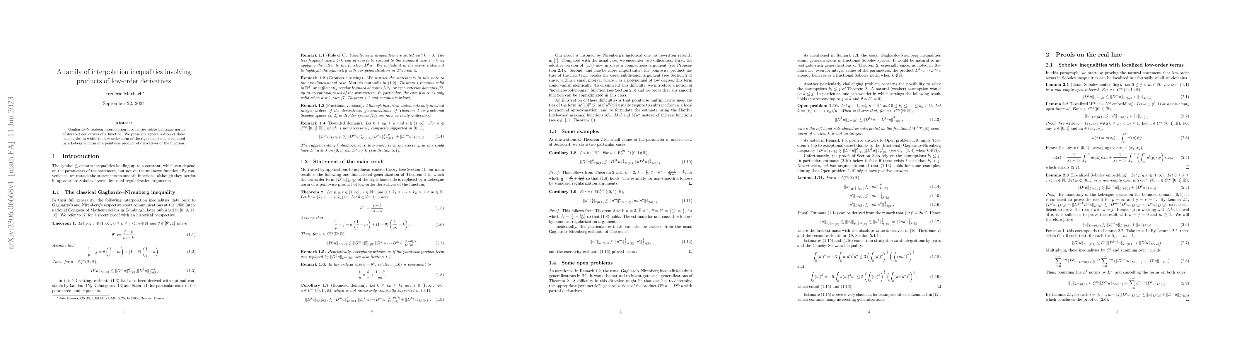 Thumbnail for A family of interpolation inequalities involving products of low-order
  derivatives