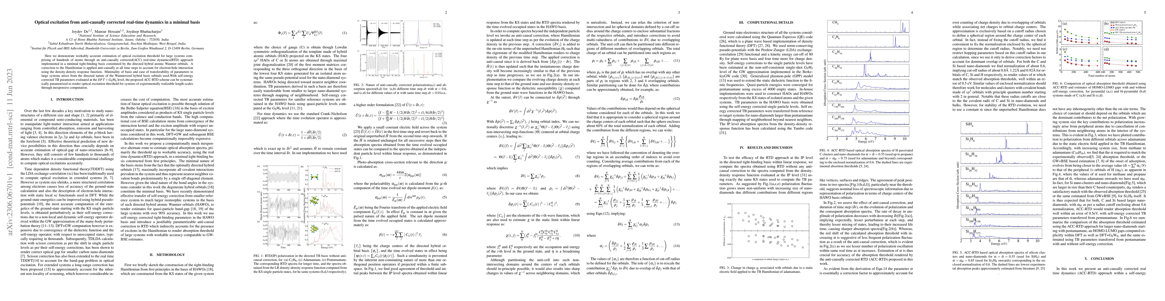 Thumbnail for Optical excitation from anti-causally corrected real-time dynamics in a
  minimal basis