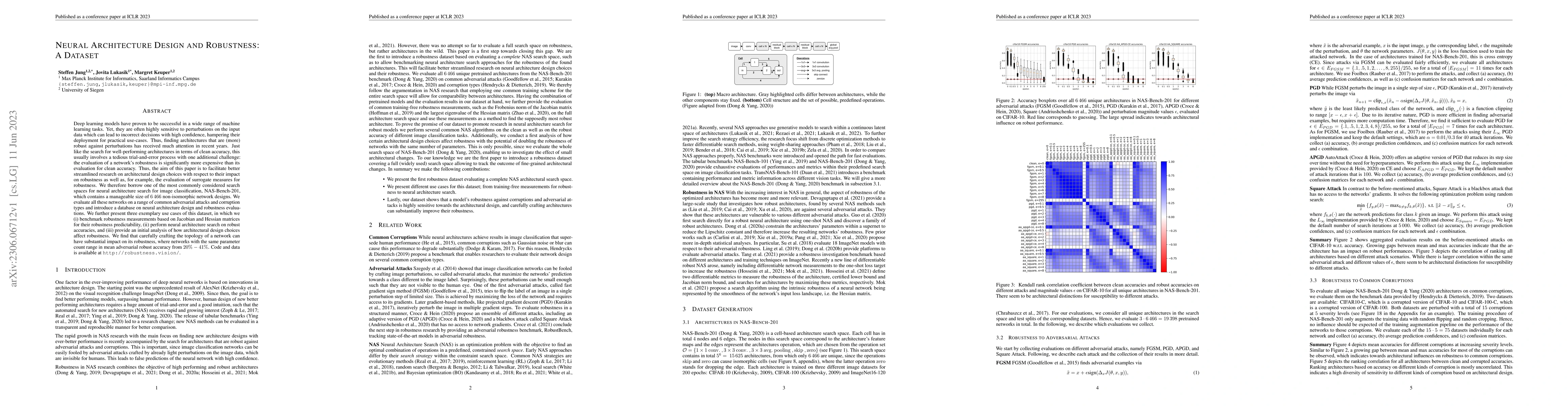 Thumbnail for Neural Architecture Design and Robustness: A Dataset