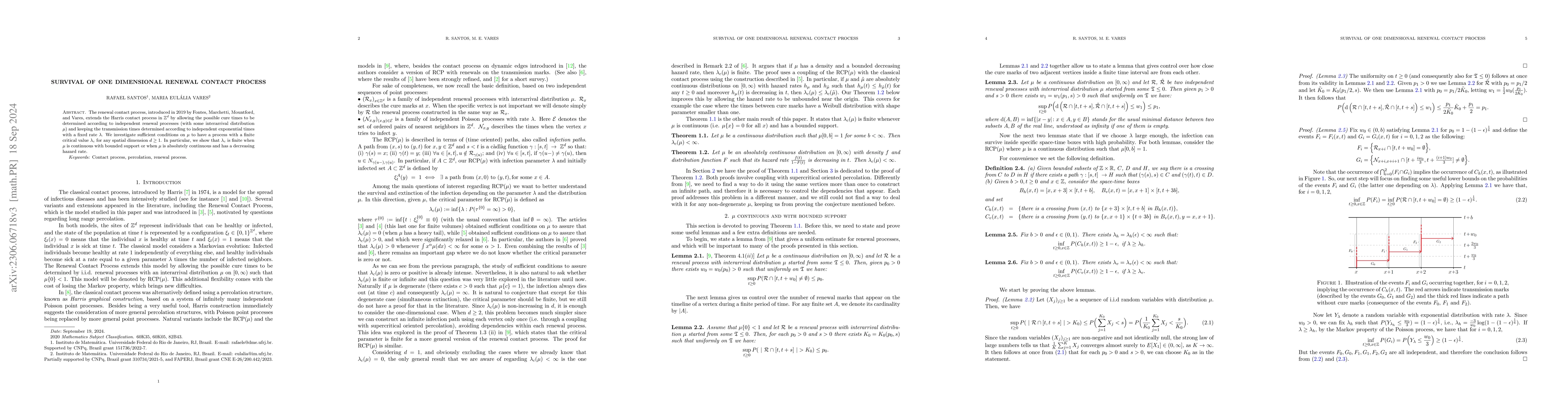 Thumbnail for Survival of one dimensional renewal contact process