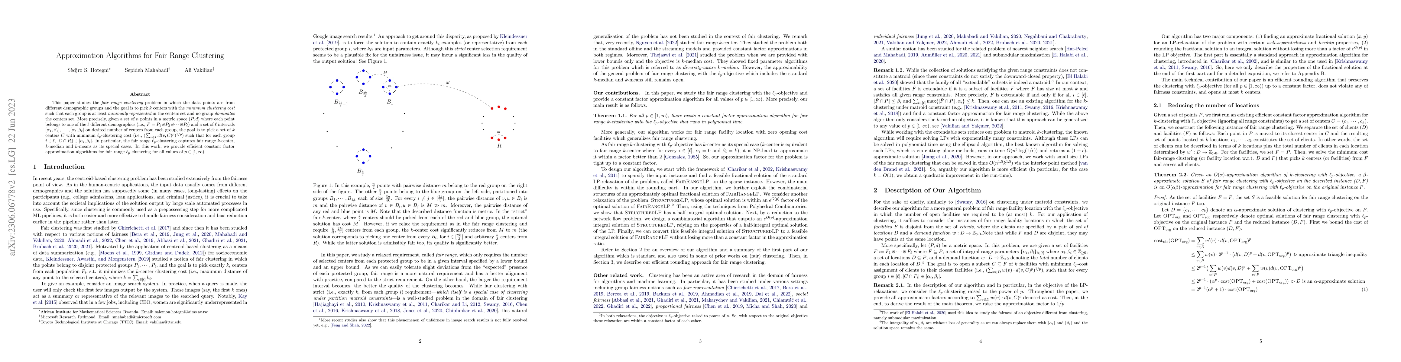 Thumbnail for Approximation Algorithms for Fair Range Clustering
