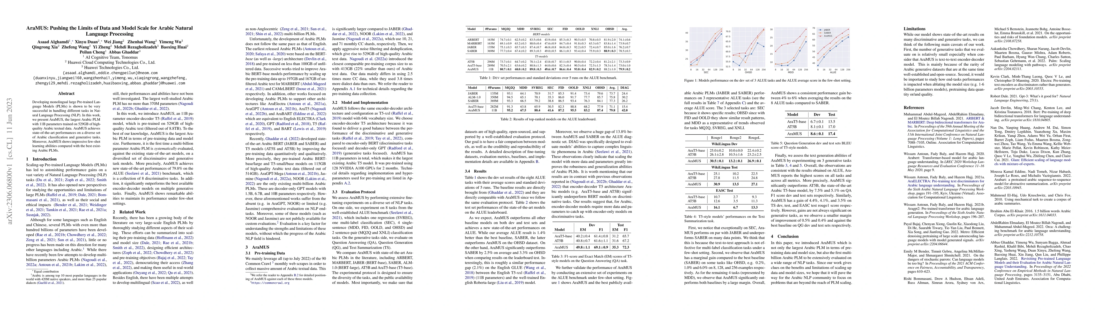 Thumbnail for AraMUS: Pushing the Limits of Data and Model Scale for Arabic Natural
  Language Processing