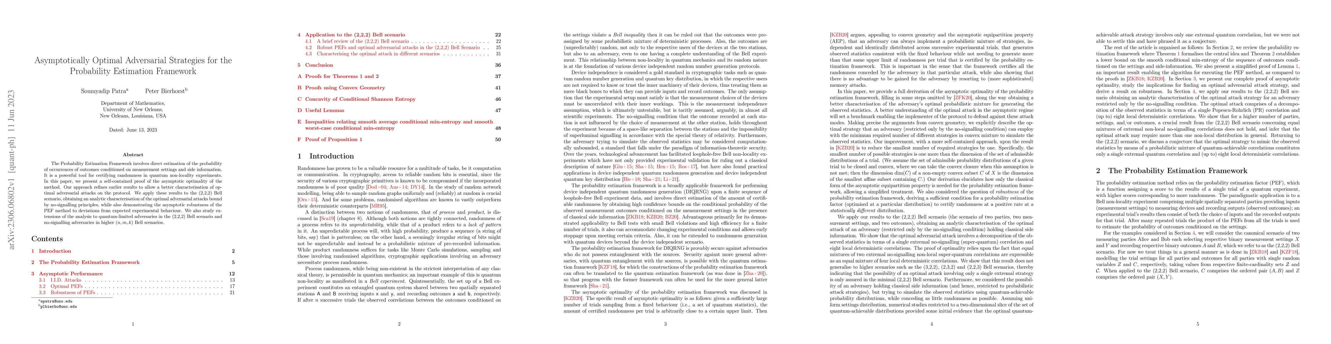 Thumbnail for Asymptotically Optimal Adversarial Strategies for the Probability
  Estimation Framework