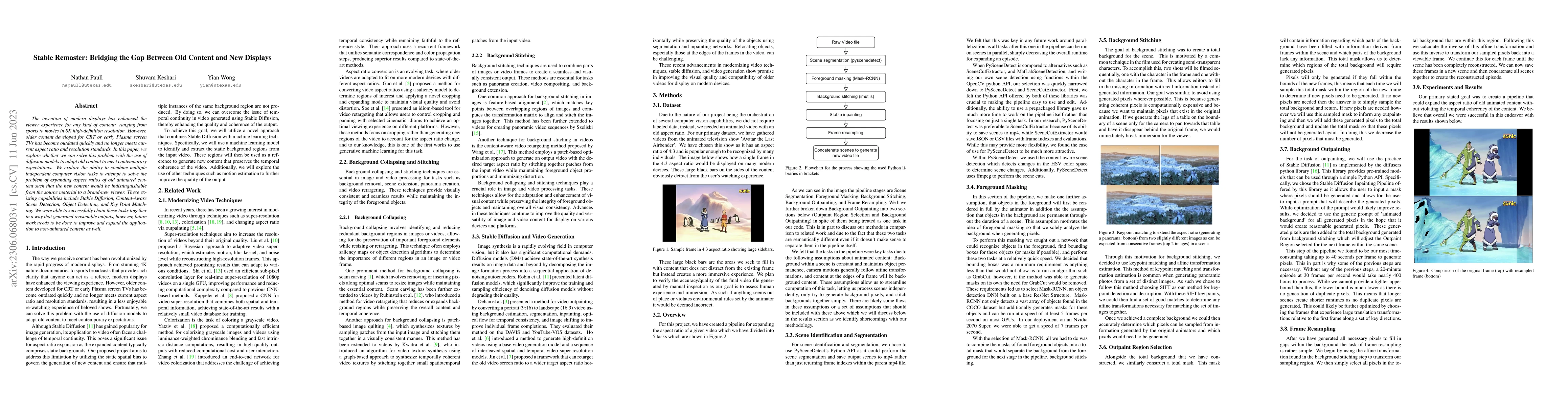 Thumbnail for Stable Remaster: Bridging the Gap Between Old Content and New Displays