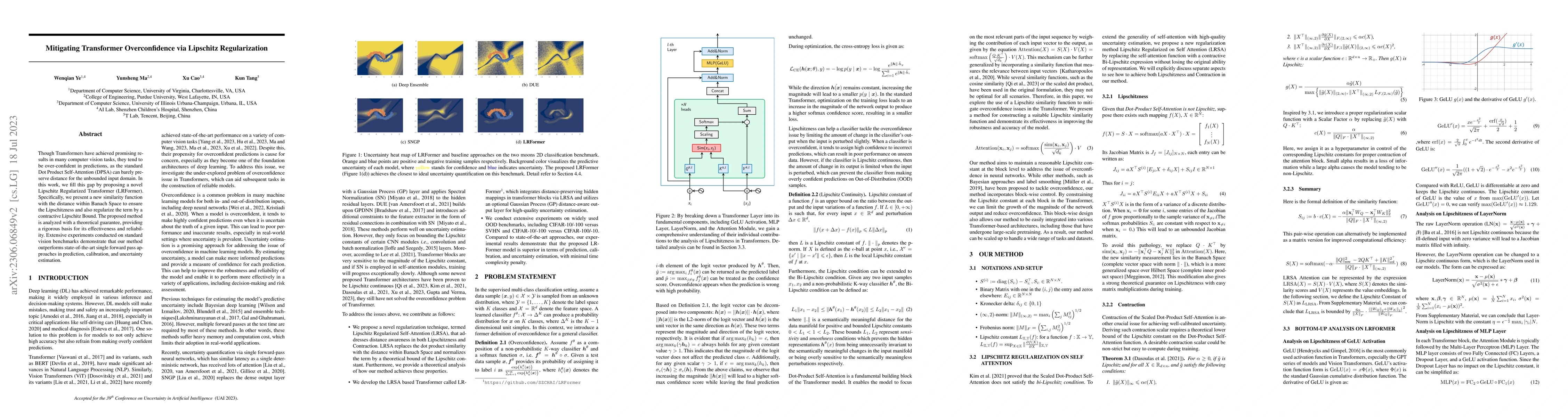 Thumbnail for Mitigating Transformer Overconfidence via Lipschitz Regularization