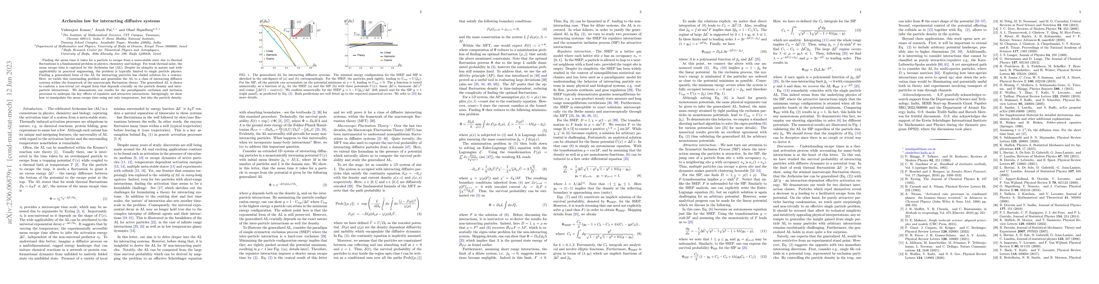 Thumbnail for Arrhenius law for interacting diffusive systems