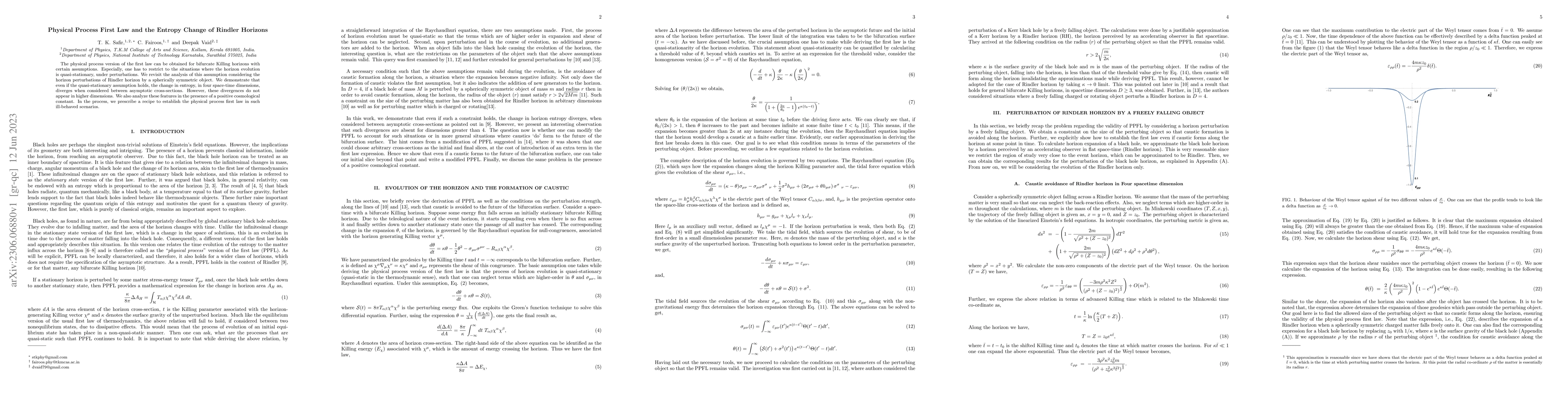 Thumbnail for Physical Process First Law and the Entropy Change of Rindler Horizons