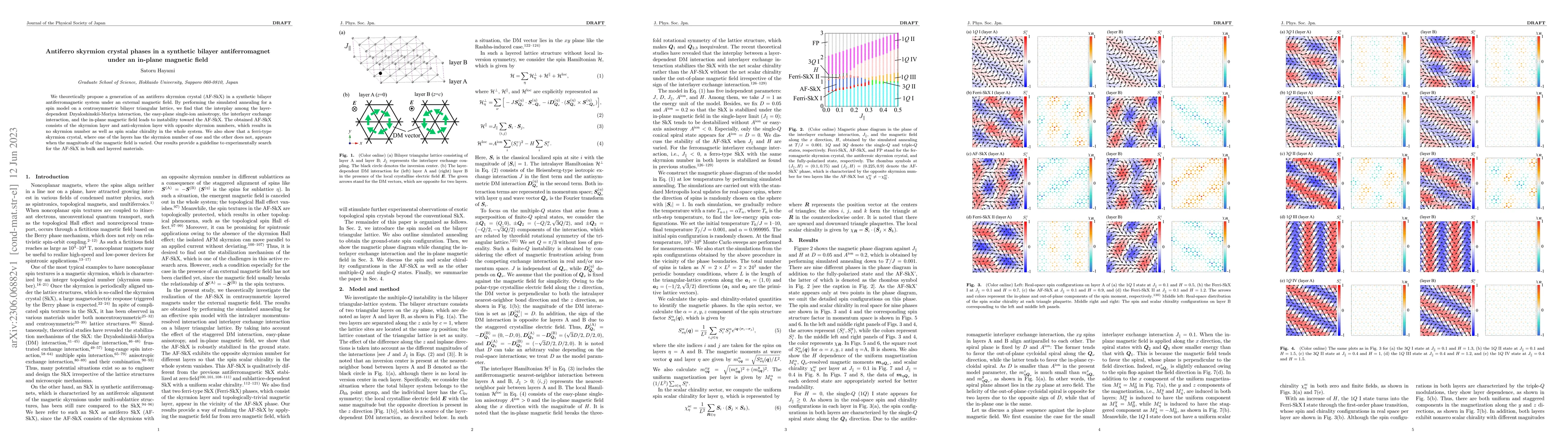 Thumbnail for Antiferro skyrmion crystal phases in a synthetic bilayer antiferromagnet
  under an in-plane magnetic field