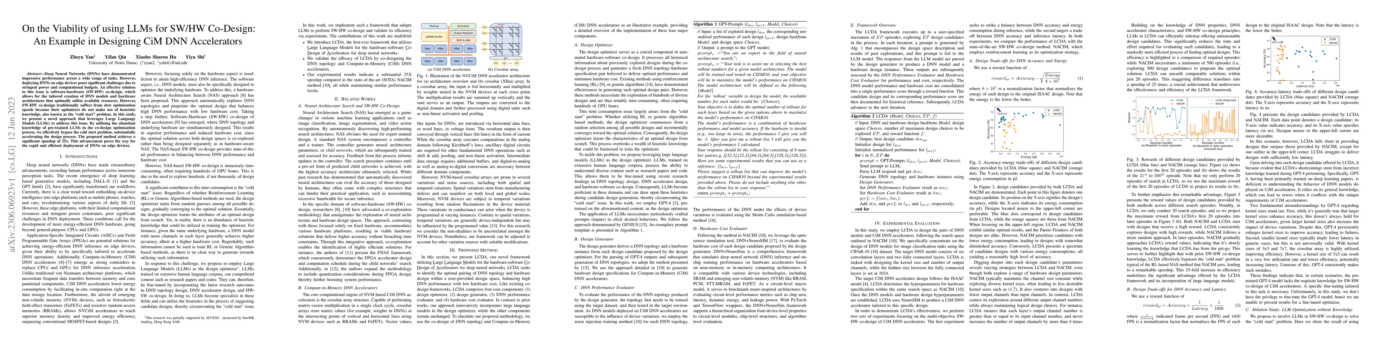Thumbnail for On the Viability of using LLMs for SW/HW Co-Design: An Example in
  Designing CiM DNN Accelerators