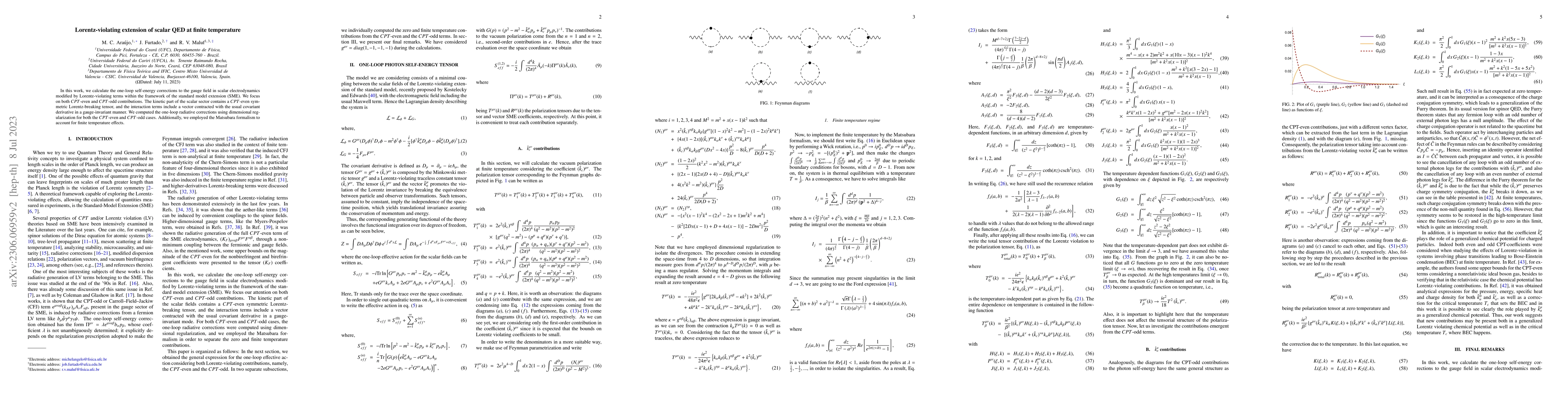Thumbnail for Lorentz-violating extension of scalar QED at finite temperature