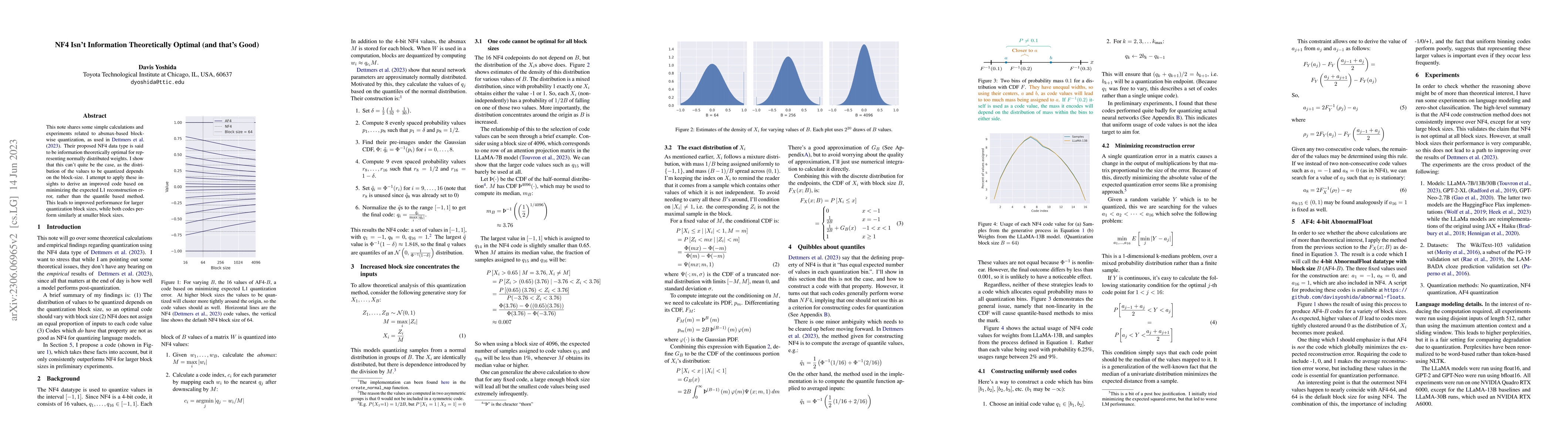 Thumbnail for NF4 Isn't Information Theoretically Optimal (and that's Good)