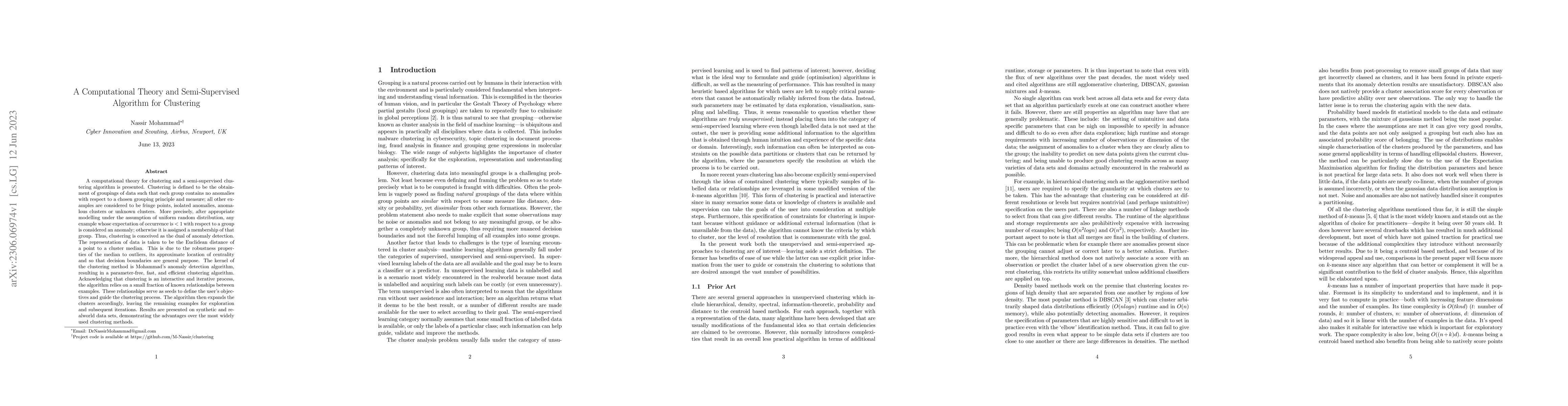 Thumbnail for A Computational Theory and Semi-Supervised Algorithm for Clustering