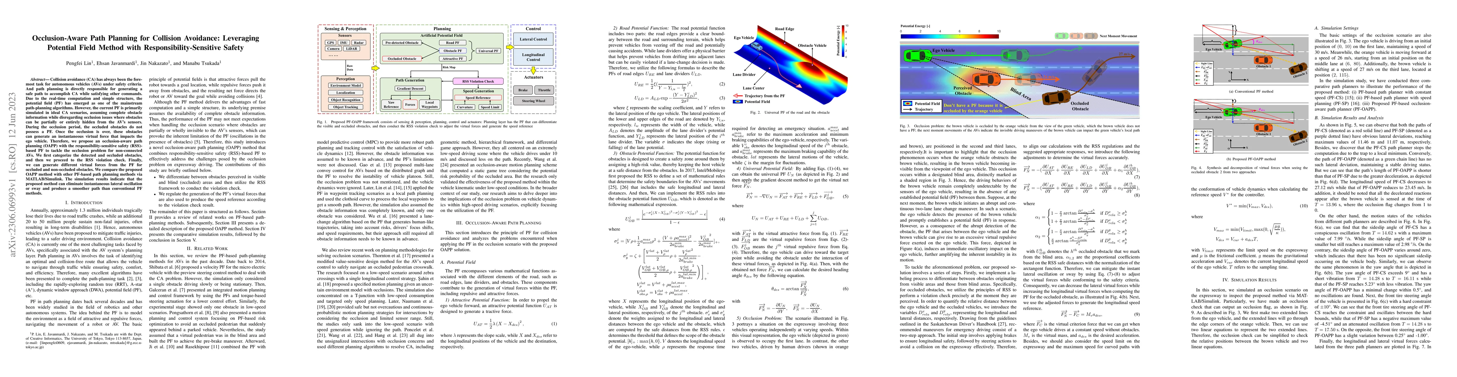 Thumbnail for Occlusion-Aware Path Planning for Collision Avoidance: Leveraging
  Potential Field Method with Responsibility-Sensitive Safety