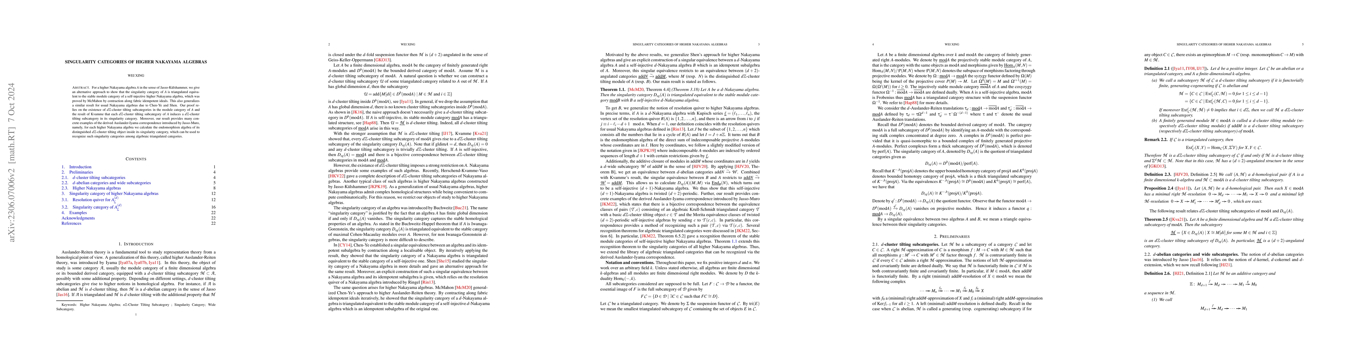 Thumbnail for Singularity Categories of Higher Nakayama Algebras