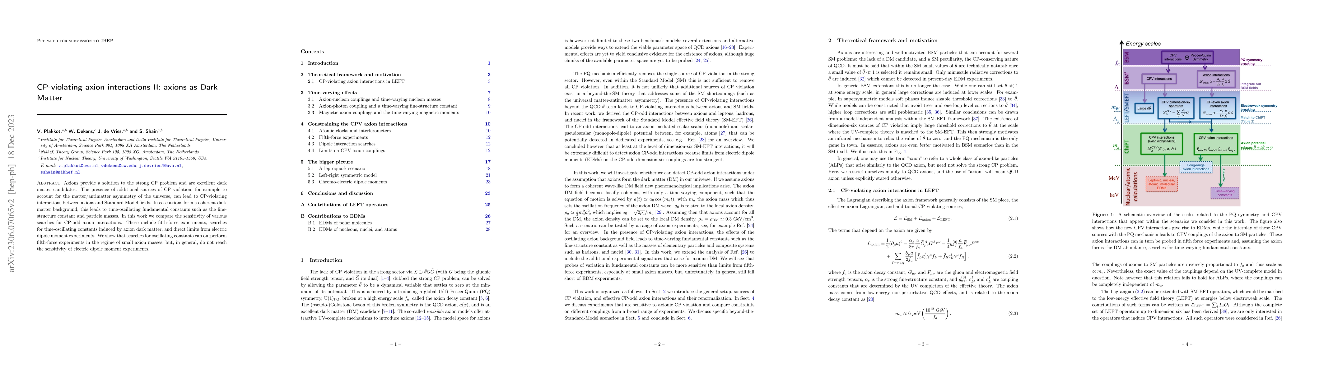 Thumbnail for CP-violating axion interactions II: axions as Dark Matter
