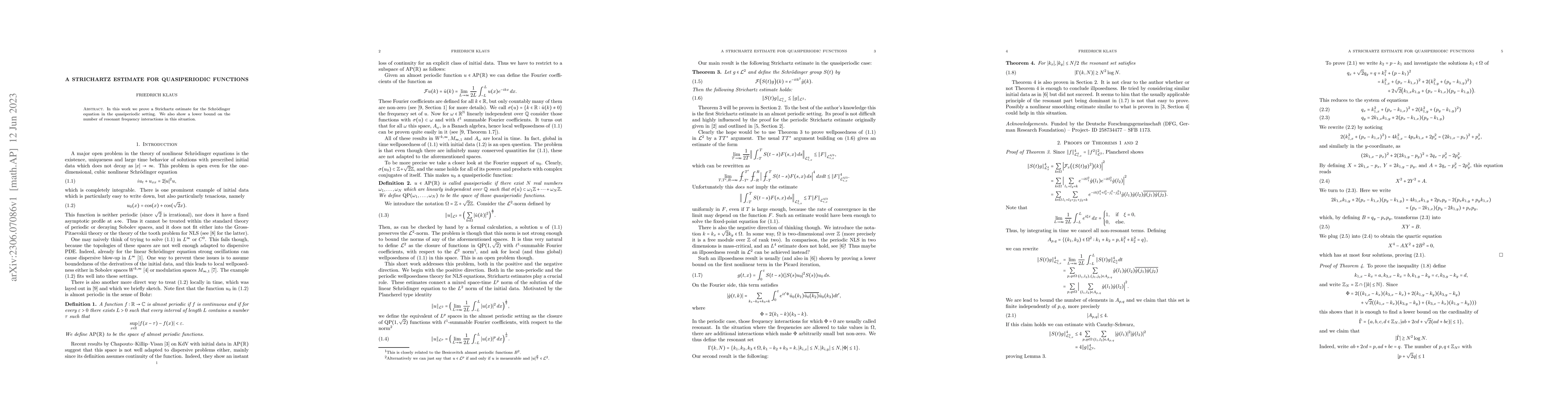 Thumbnail for A Strichartz estimate for quasiperiodic functions