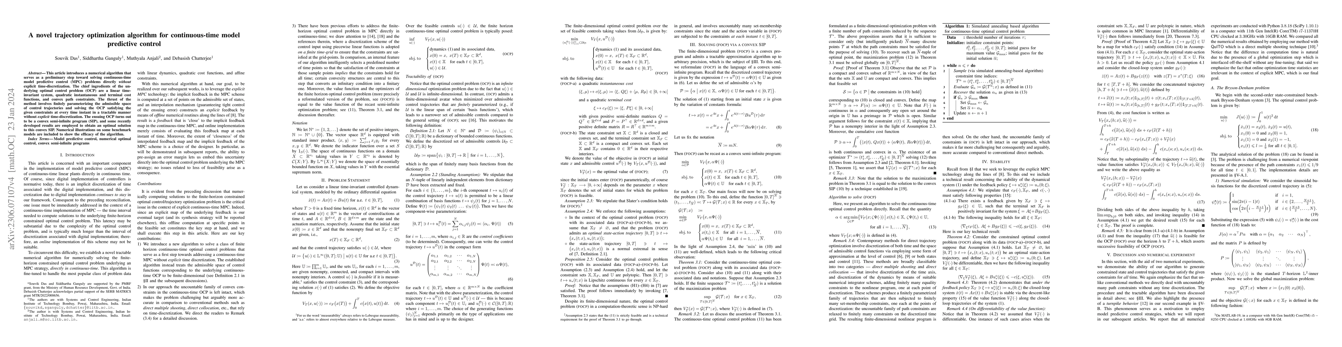 Thumbnail for A novel trajectory optimization algorithm for continuous-time model
  predictive control