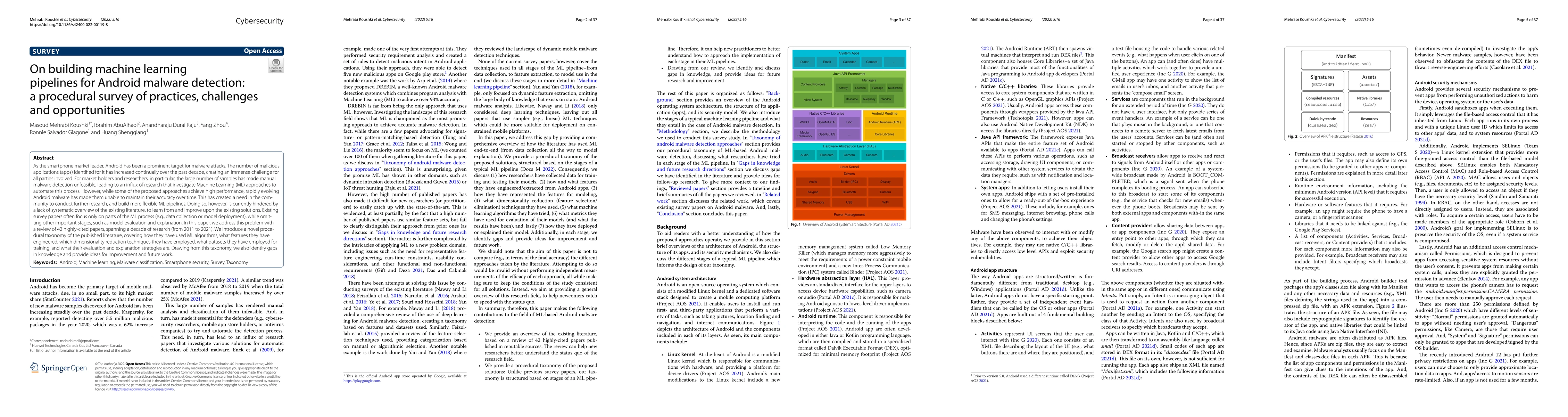 Thumbnail for On building machine learning pipelines for Android malware detection: a
  procedural survey of practices, challenges and opportunities