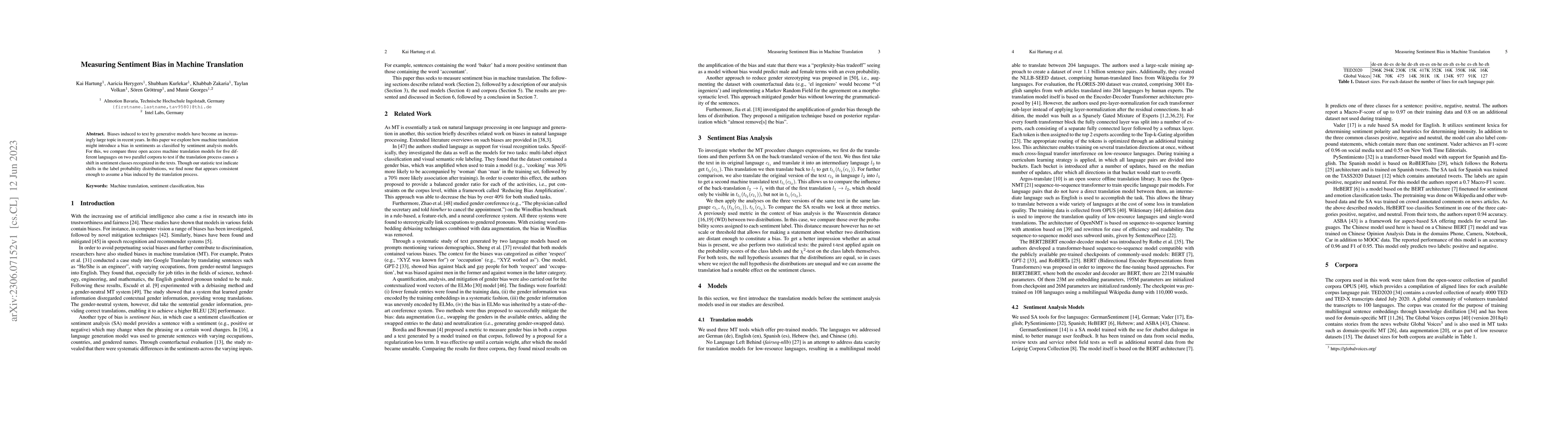 Thumbnail for Measuring Sentiment Bias in Machine Translation