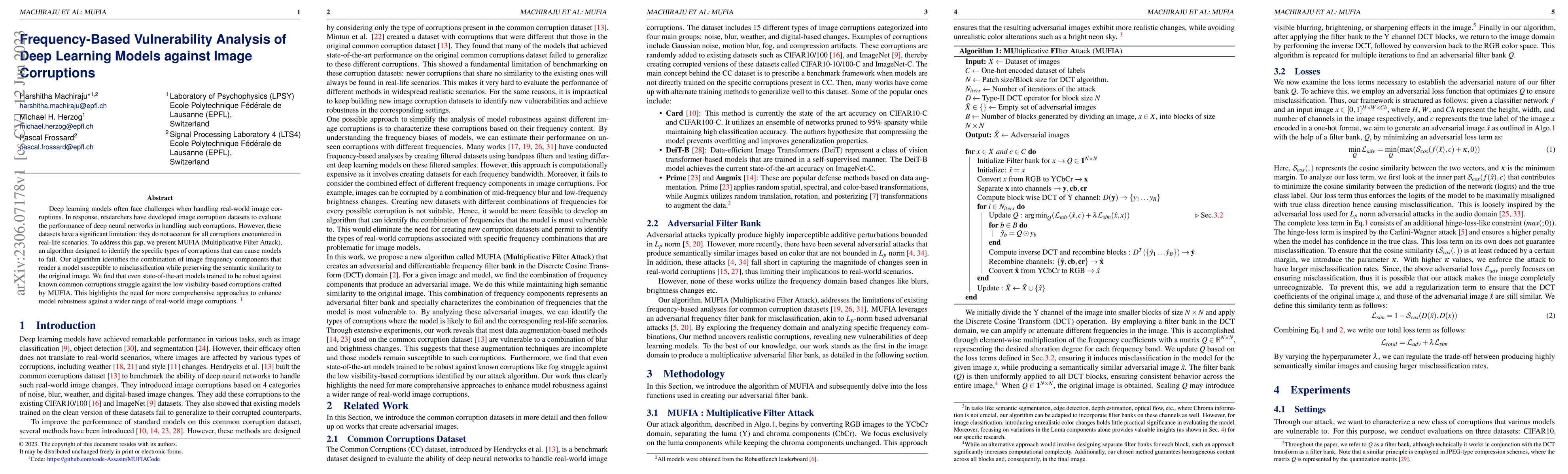 Thumbnail for Frequency-Based Vulnerability Analysis of Deep Learning Models against
  Image Corruptions
