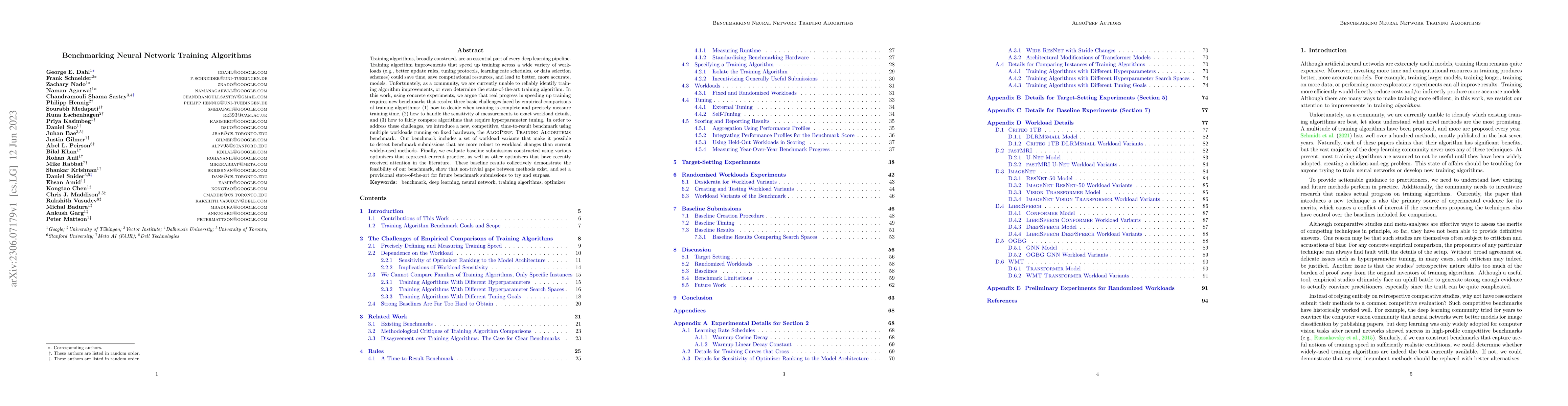 Thumbnail for Benchmarking Neural Network Training Algorithms