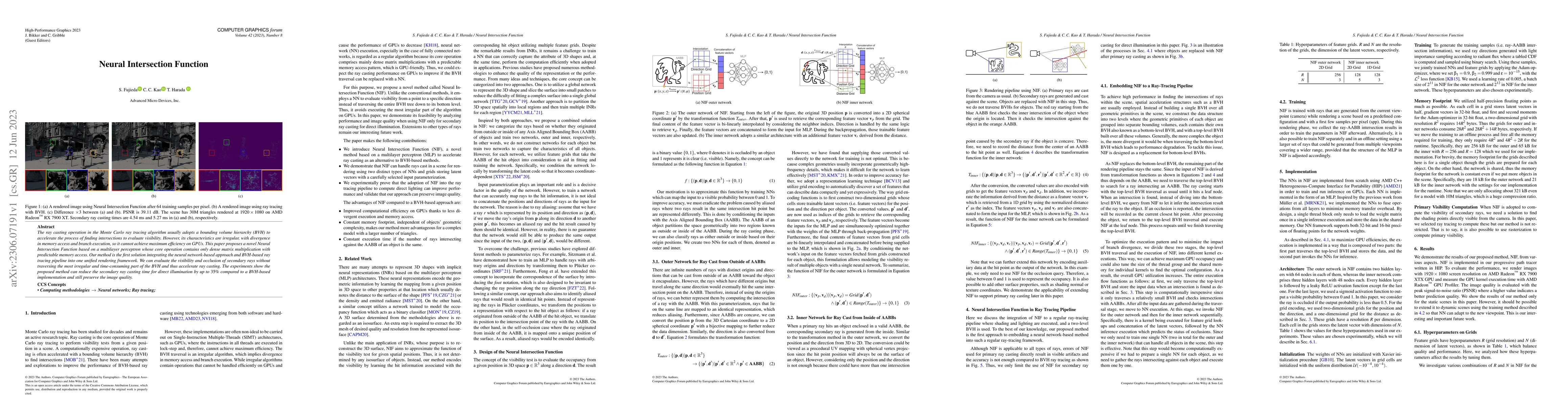 Thumbnail for Neural Intersection Function