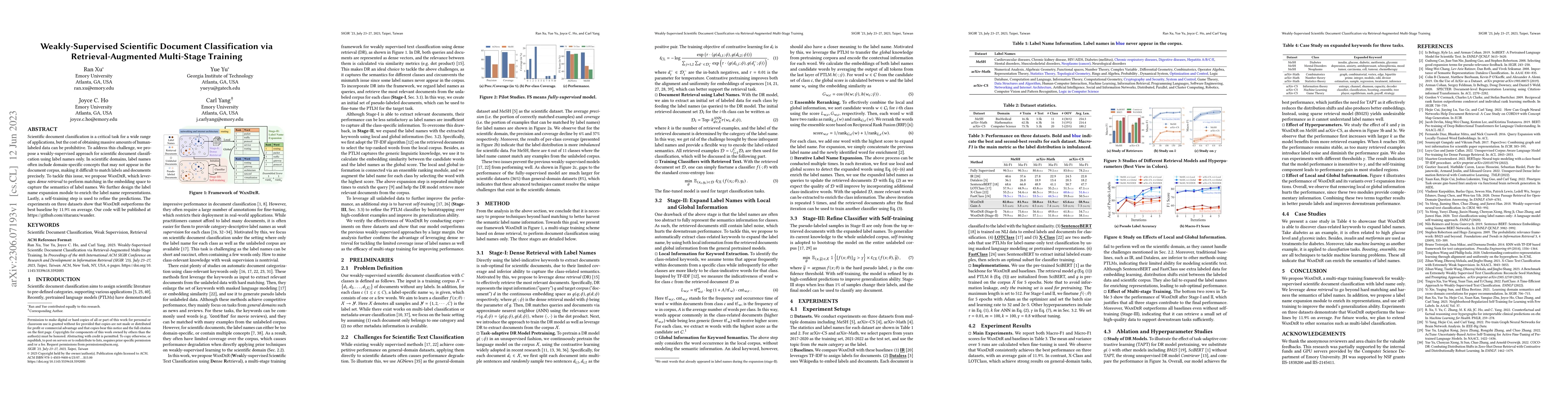 Thumbnail for Weakly-Supervised Scientific Document Classification via
  Retrieval-Augmented Multi-Stage Training