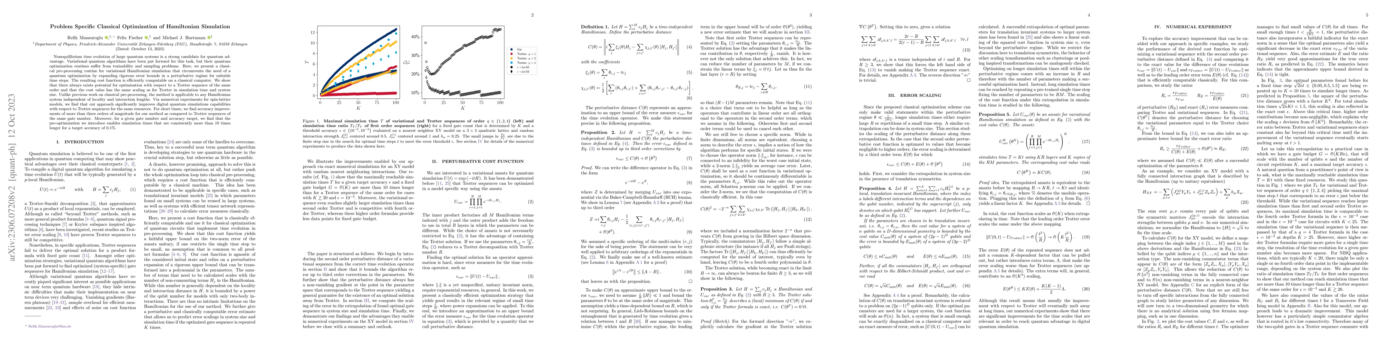Thumbnail for Problem specific classical optimization of Hamiltonian simulation