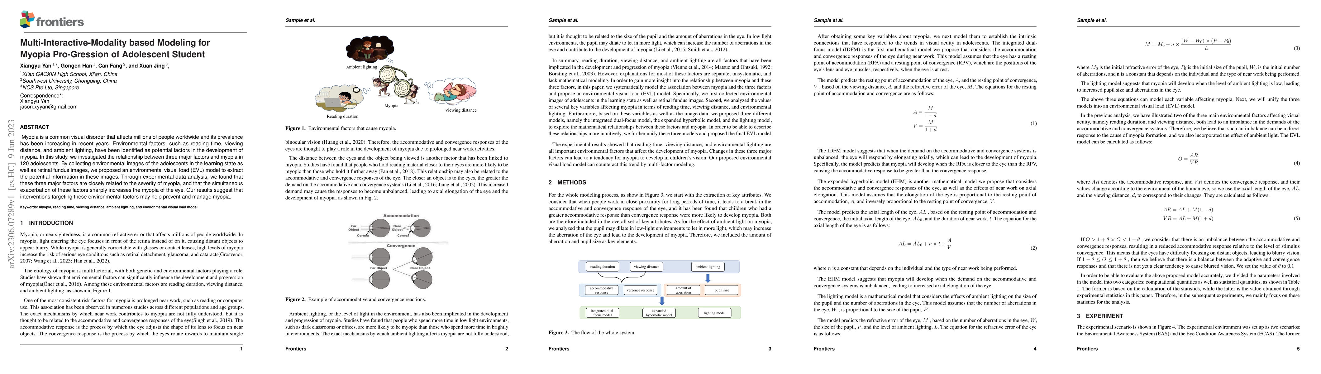 Thumbnail for Multi-Interactive-Modality based Modeling for Myopia Pro-Gression of
  Adolescent Student